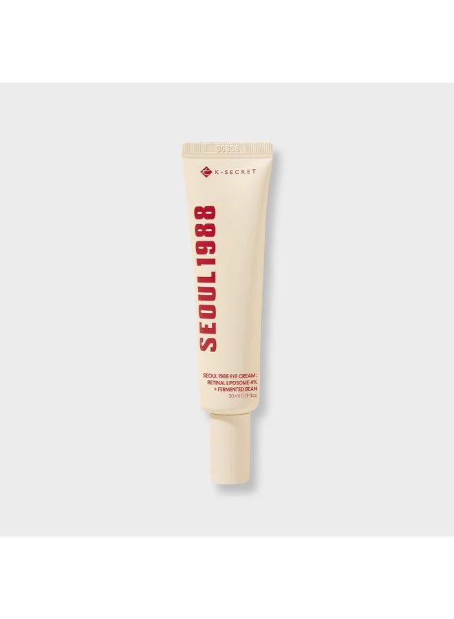 K-SECRET SEOUL 1988 Eye Cream : Retinal Liposome 4% + Fermented Bean 30ml - Image 1